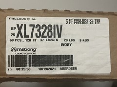 Armstrong CEILING (60) 2ft Cross Tee PRELUDE XL 15/16″ Exposed Tee XL7328 Ivory