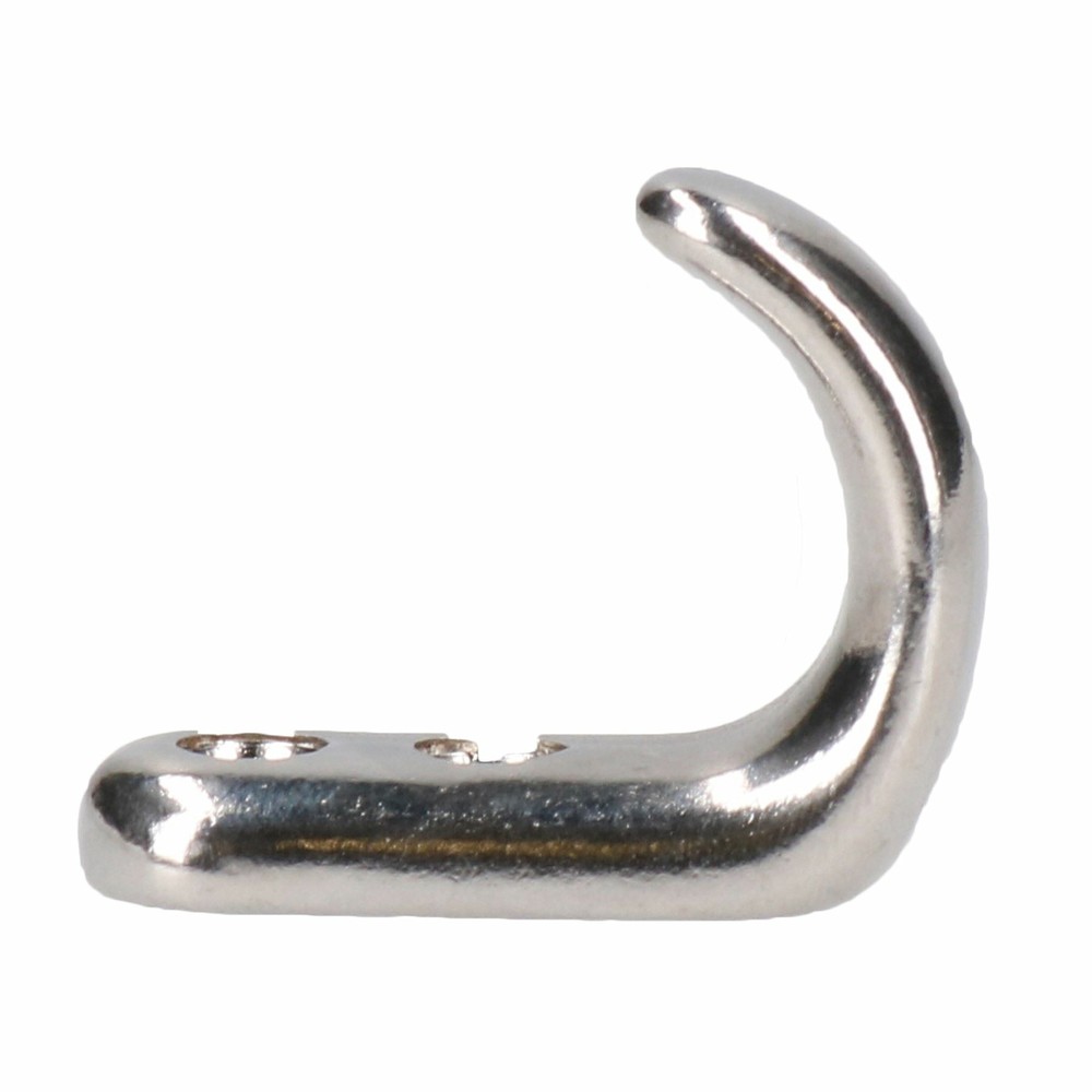 Stainless Steel Coat Hook 4mm by 31mm Polished Marine Grade 316 4 PACK