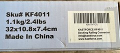 2 x 4 Deck Railing Brackets 36 pcs With Fasteners Kastforce # KF4011 NEW