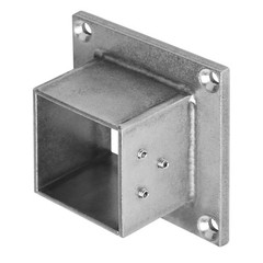 eoere 4 PCS 2 Square Post Flange Base, 304 Stainless Steel Deck Rail Systems …