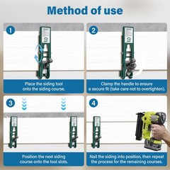 Siding Installation Tools for 5/16Inch, 3/8Inch, 7/16Inch Cement Siding Lap T…