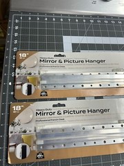 2-pack lot National Hardware N260-144 18″ Heavy Duty Mirror & Picture Hanger