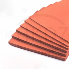 Red Foam Sheet Sponge Rubber Gasket Seals Sheets Silicone Plate Pad Thick 1-30mm