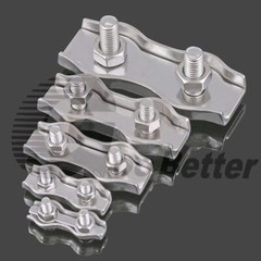 Simplex Duplex Wire Rope Clamps Thimble Clips 2mm-10mm 304 A2 Stainless Steel