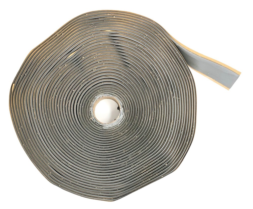 GSSI Putty Tape / Butyl Tape 1/8″ x 1″ x 100′ Gray (2 Rolls at 50ft) SEALANT