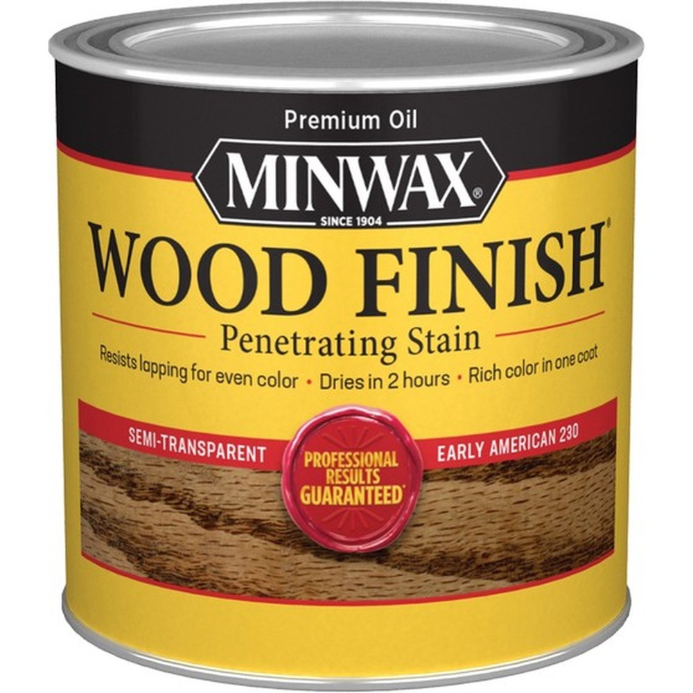 Minwax 22300 1/2pt Early American 230 Semi-Transparent Stain-1PK