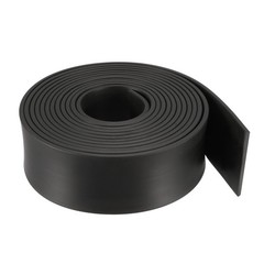 Solid Rectangle Rubber Seal Strip 40mm Wide 3mm Thick, 3 Meters Long Black