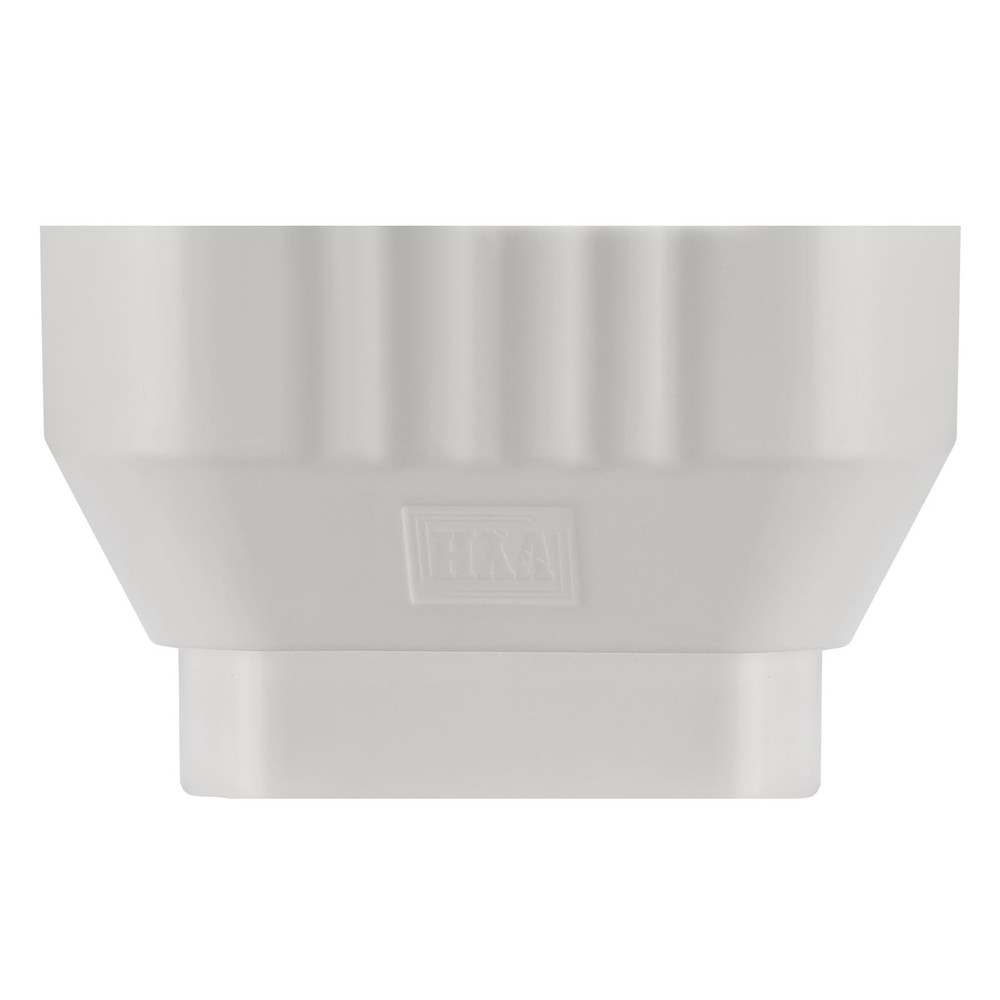 VYH 3×4 to 2×3 Gutter Downspout, Downspout to Downspout Adapter (White 1 Pack)