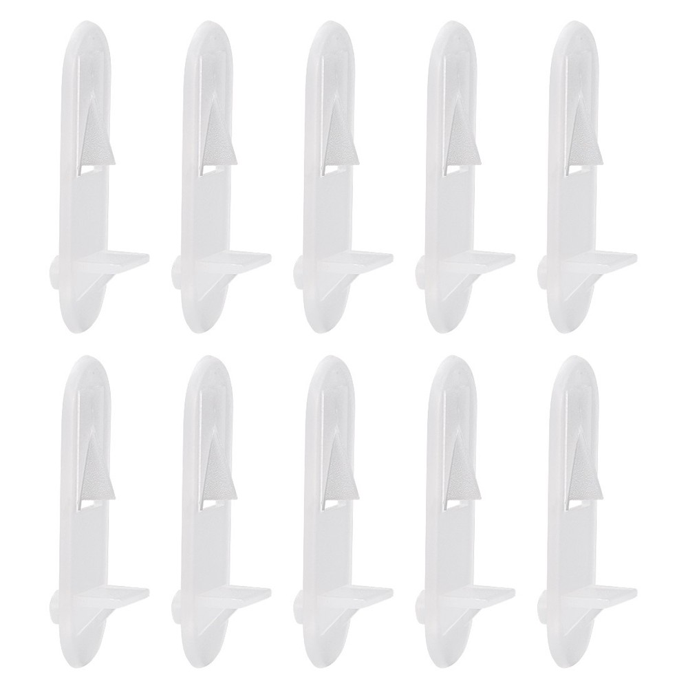 20pcs Plastic Shelf Support Pegs 7mm Shelf Locking Cabinet Clips Bracket Peg