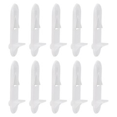 20pcs Plastic Shelf Support Pegs 7mm Shelf Locking Cabinet Clips Bracket Peg
