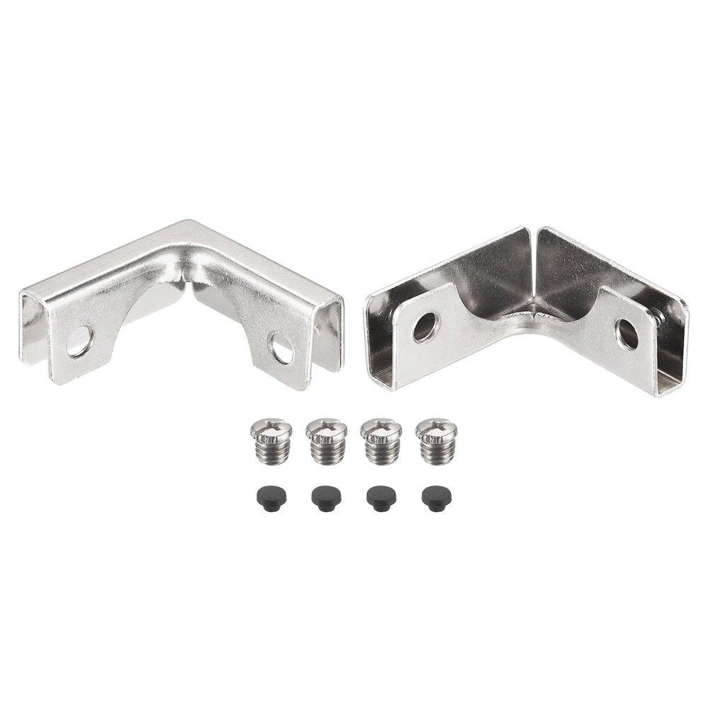Glass Fixing Clip, 2pcs for 3-6mm L-shaped Glass Combination Fixing Bracket