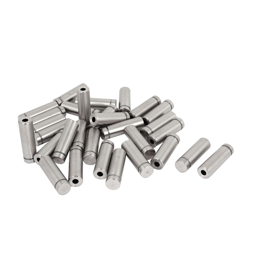 30 Pcs 12mm x 40mm Advertisement Nails Screws Glass Standoff Pins Holder