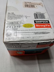 Connector Screw, #10 x 2-1/2 In. – SD10212R100-R