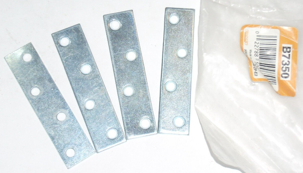 4 Brainerd B7350 Mending Plates 3/4 x 3 in w 1/4 in Holes 4pk 16 pcs Total