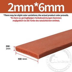 Red Silicone Sponge Seal Strips Square Foamed Rubber Gasket Thick 2mm-100mm
