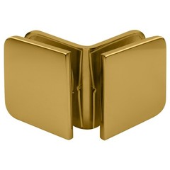 CRL Brass Traditional Style 90 Degree Glass-to-Glass Clamp