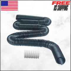 Pipe W/ Connector 2″ Diameter Use For Catch Basin Side Drainage Extra 8′