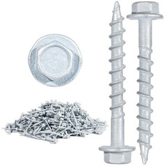 500ct #9 x 1-1/2″ Joist Hanger Screws Mechanical Galvanized Hex Head Connector