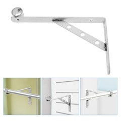 Clothesline Pole Support Closet Rod Bracket Holder Brackets for Hanging