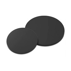 Black PVC Round Plastic Pads Disc Sheet-Hard Plastic Plate-Various Thickn & Size