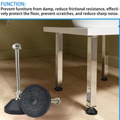 Leveling Machine/Furniture Feet M5 M6 M8 M10 M12-M24 Screw in Height Adjustable