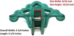 Green Plastic Roof Ice Snow Standing Seam Metal Roof Guards 1, 5 or 10 pack