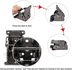 Multi-Functional Self-Locking Brackets – Perfect for Tables, Beds, & Workbenches