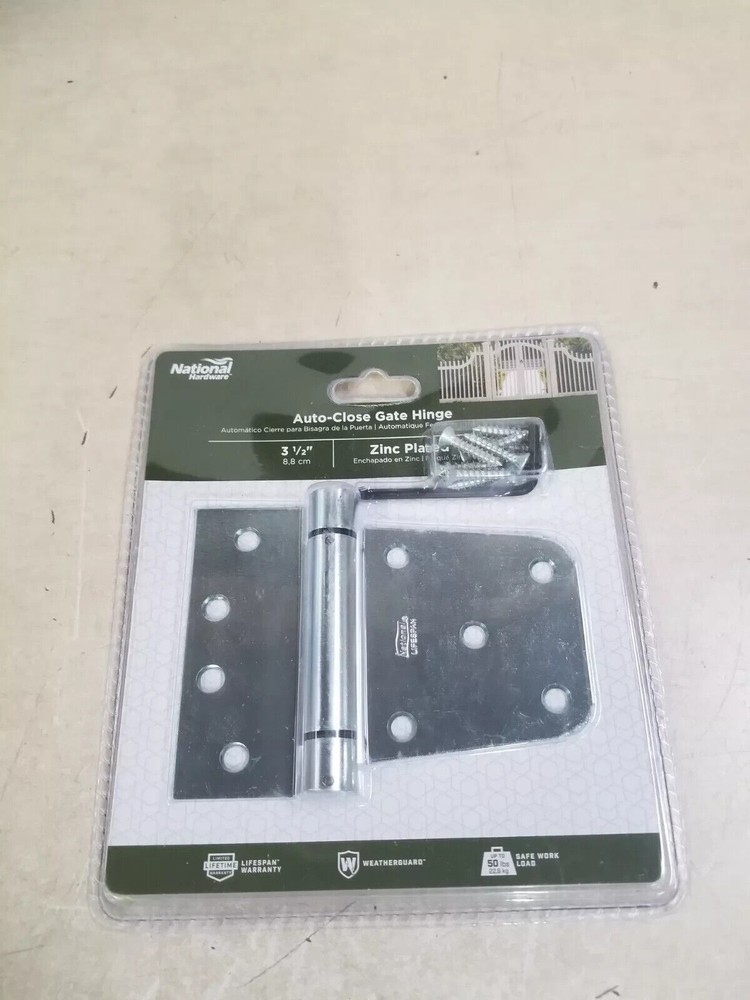 National Hardware N342-766 Zinc Gate Spring Hinge 3.5 in.