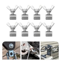 8pcs Wire Rope Cable Clips Stainless Steel Wire Rope Clamps Fasteners for 2-3mm