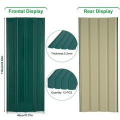 24X Roof Panels Galvanized Steel Hardware Metal Roofing Sheets Wall Panels Green