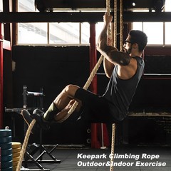 Climbing Rope, 1.5 Inch in Diameter Gym No Mounting 4.5m
