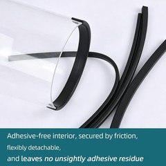 Rubber Edge Trim Black, U Channel PVC Plastic, Metal Sharp Edge Protector Fit…