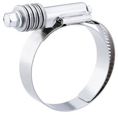 Constant-Torque SS Hose Clamp, SAE 16, 13/16″ to 1-1/2″ Dia, (Pack of 10)