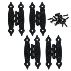 T Tulead Cabinet H-Hinges Cold Rolled Steel Black Decorative Door Hinges 3.46…