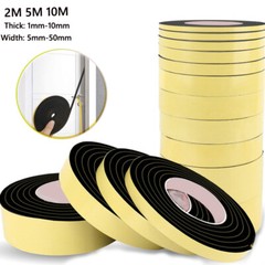 1-10mm Thick – Neoprene Adhesive Backed Foam Sponge Strip Roll Sheet Tape Sticky