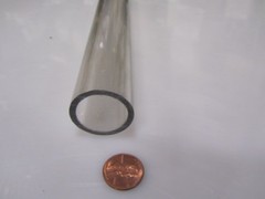 Kmac Polycarbonate Round Clear Tube / Tubing 1.25″ x 1.00″ (1 1/4″ x 1.0″)