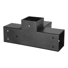 2-Set Pergola Corner Brackets 4-4in, Steel, Heavy Duty