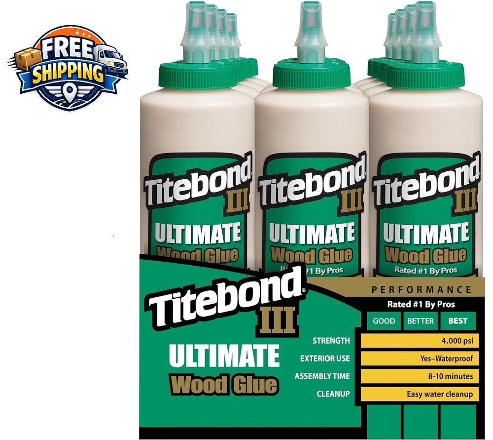 Franklin 1414 Titebond III Ultimate Wood Glue, 16-Ounces – 12 Pack