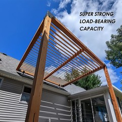 Upgraded 2Pack 3.6″ 304 Saddle Stainless Steel Roof Riser Patio Pergola