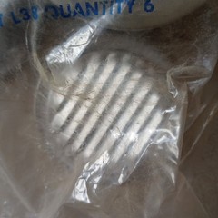 NOS Lomanco Circle Vents Soffit house air circulation 2-1/2″ 6 Pack L38 aluminum