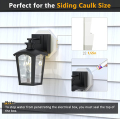Siding Mounting Block, Siding Mounting Kit with Built-in Electrical Box, Vert…