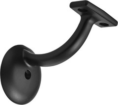 6 Pack Matte Black Hand Rail Bracket Heavy Duty Hardware for Stairways Home o