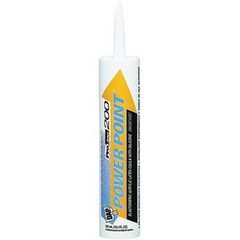 DAP 18750 10oz White Power Point 200 Elastomeric Acrylic Latex Caulk w/Silicone