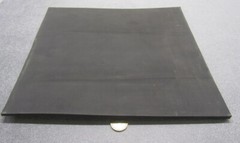 EPDM Rubber Sheet, Black, 1/16″ x 12″ Wide x 12″ Length