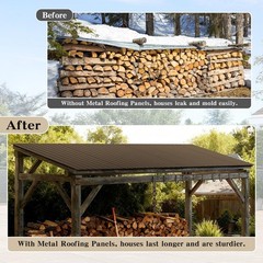 Metal Roofing Panels Brown Galvanized Steel Waterproof Corrugated Siding Roof