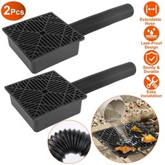 2Pcs Gutter Downspout Extension Low Profile Catch Basin Downspout Extender Tool