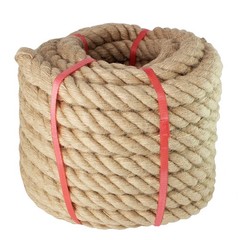 Manila Rope 1-1/2 Inch x 50 Feet, Twisted Thick Rope 1.5in for Landscaping, C…