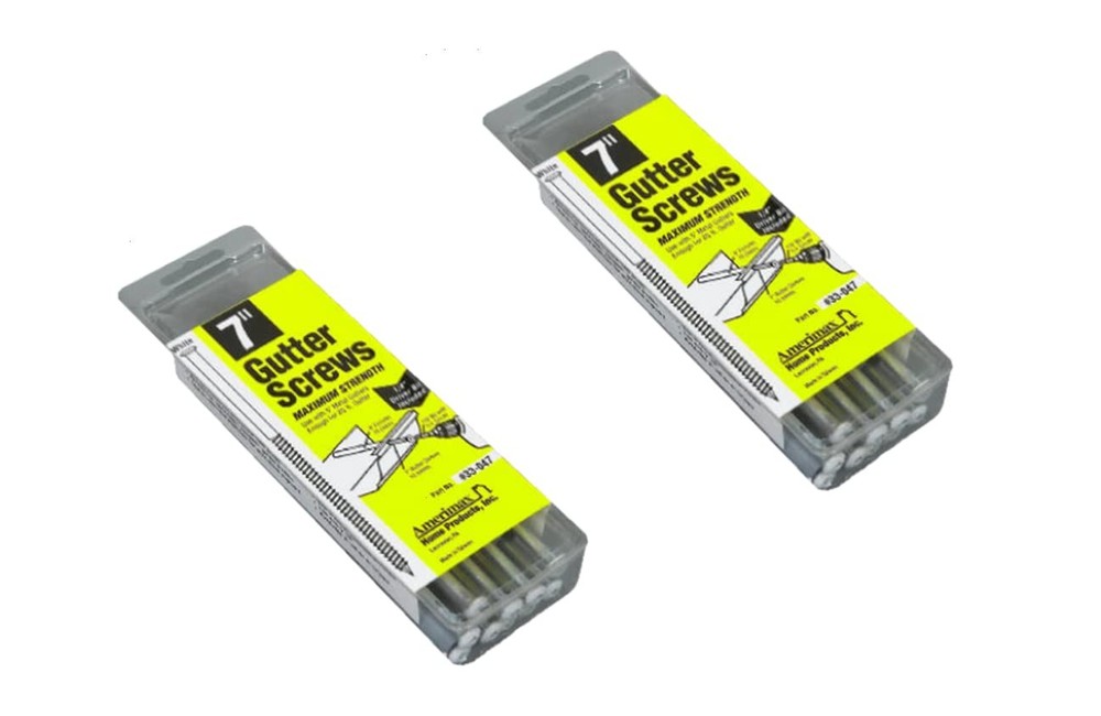 Screw Ferrule 7 Inch White Gutter Hardware 10 Pack Set Of 2