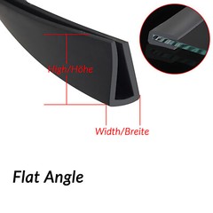 1mm~12mm Edge Protection Frame Profile Rubber Edging Trim Seal U-profile Slot