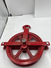 Gin Block Pulley 10″ Lifting Scaffolding Hoist Post Galvanized Steel Heavy Duty